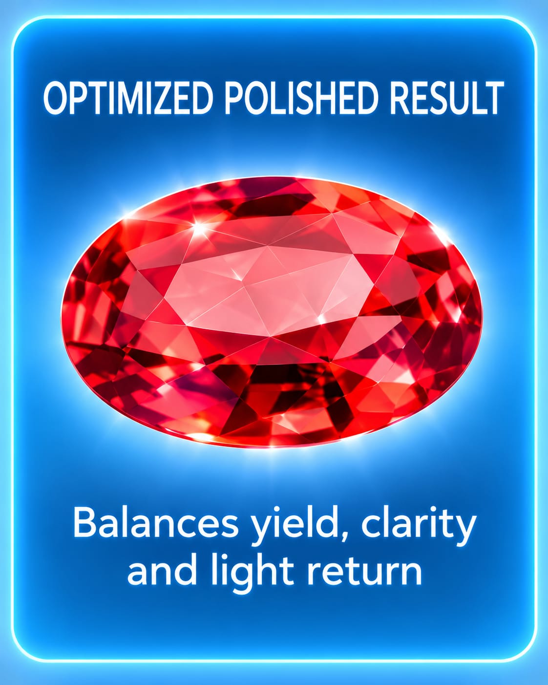 Optimized polished gemstone result and yield planning software