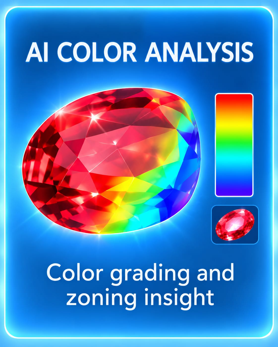 AI color analysis for saturation evaluation and zoning prediction